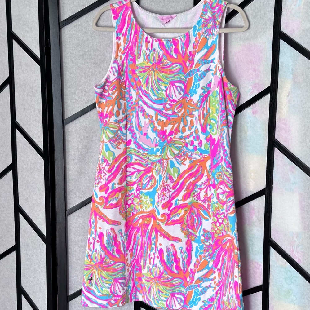 Lilly Pulitzer Scuba To Cube Whiting Shift Dress